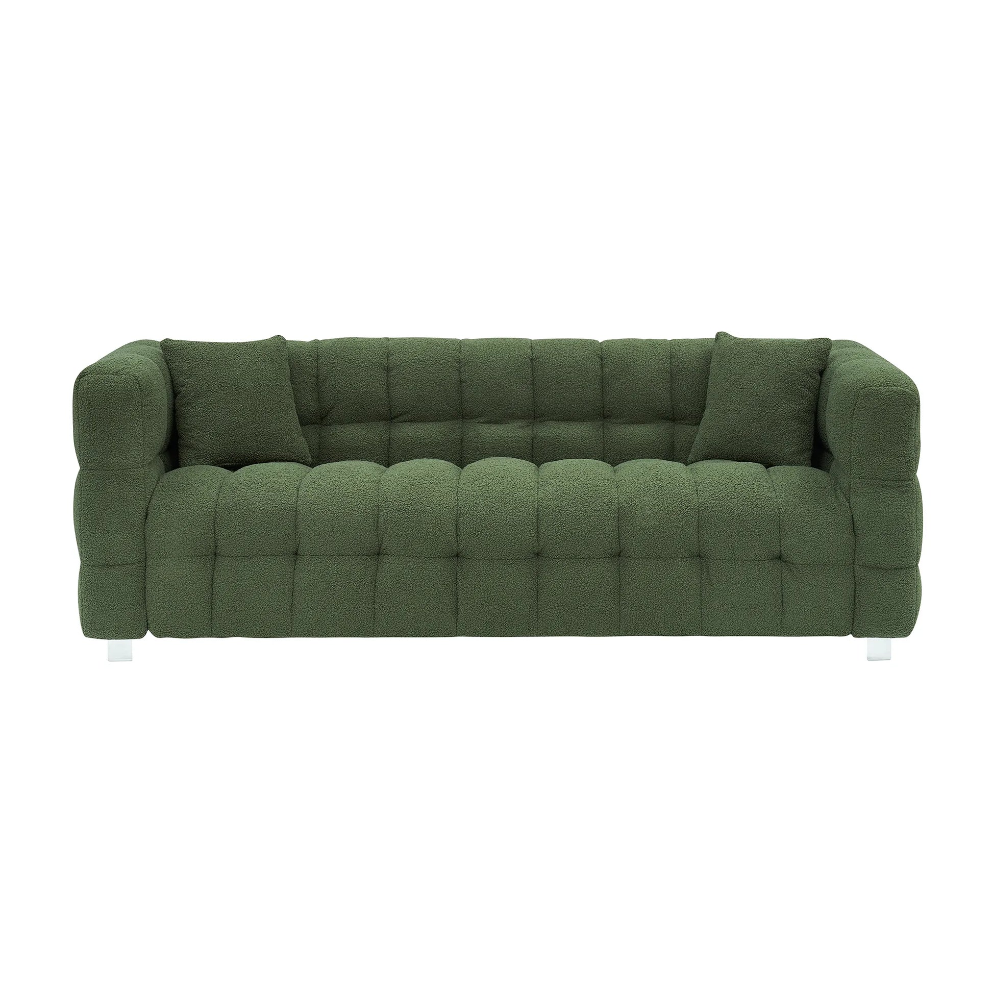 80" 3-Seater Upholstery Fleece Cloud Sofa