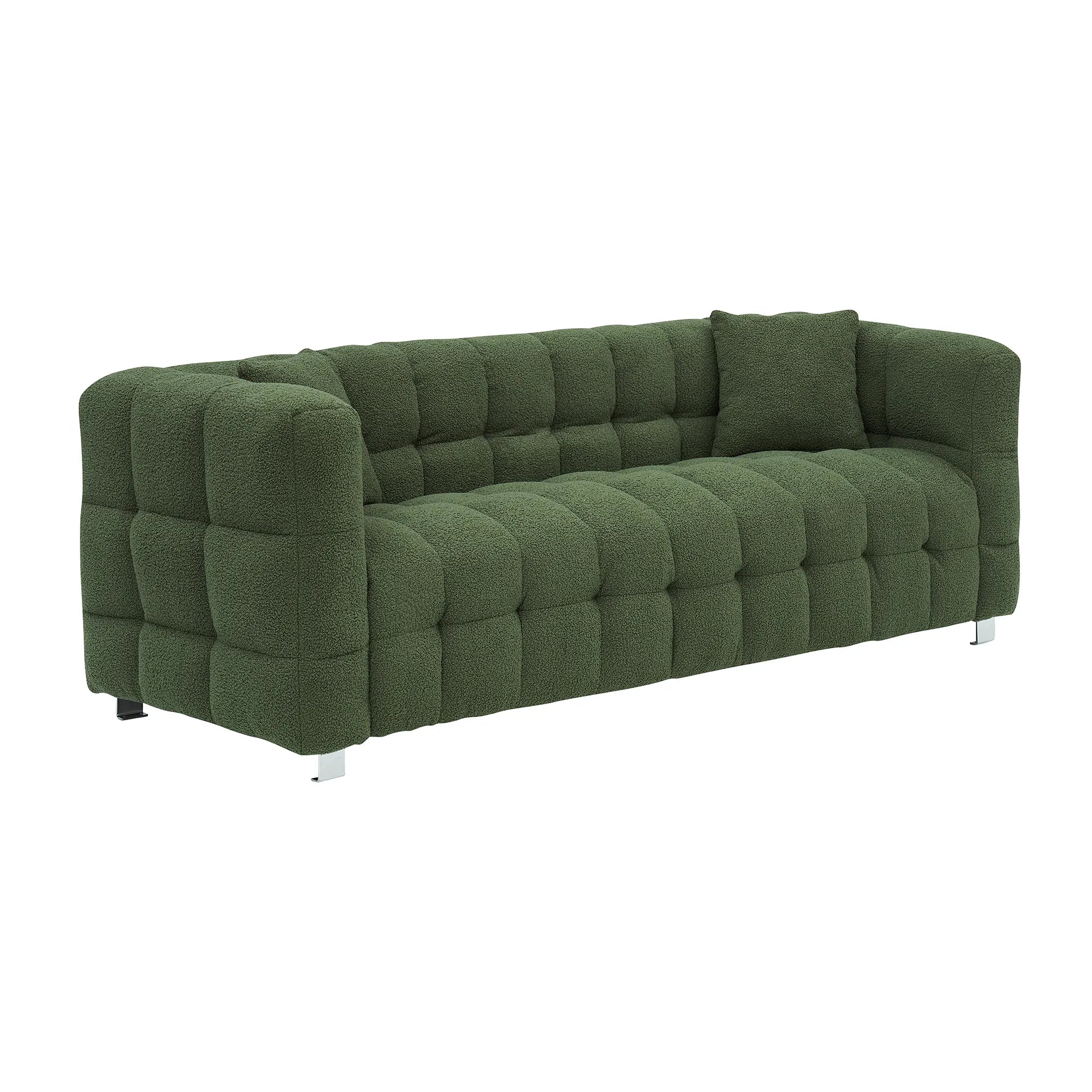 80" 3-Seater Upholstery Fleece Cloud Sofa