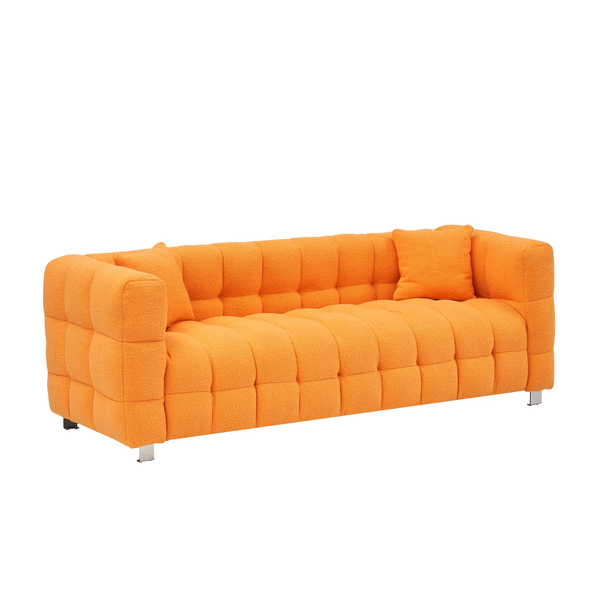 80" 3-Seater Upholstery Fleece Cloud Sofa