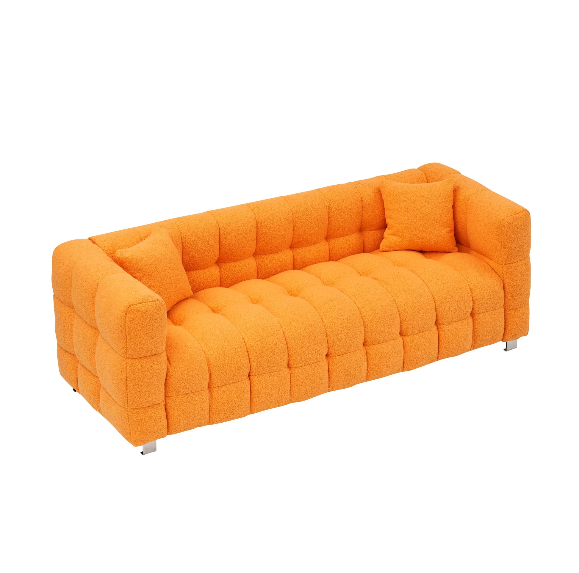 80" 3-Seater Upholstery Fleece Cloud Sofa