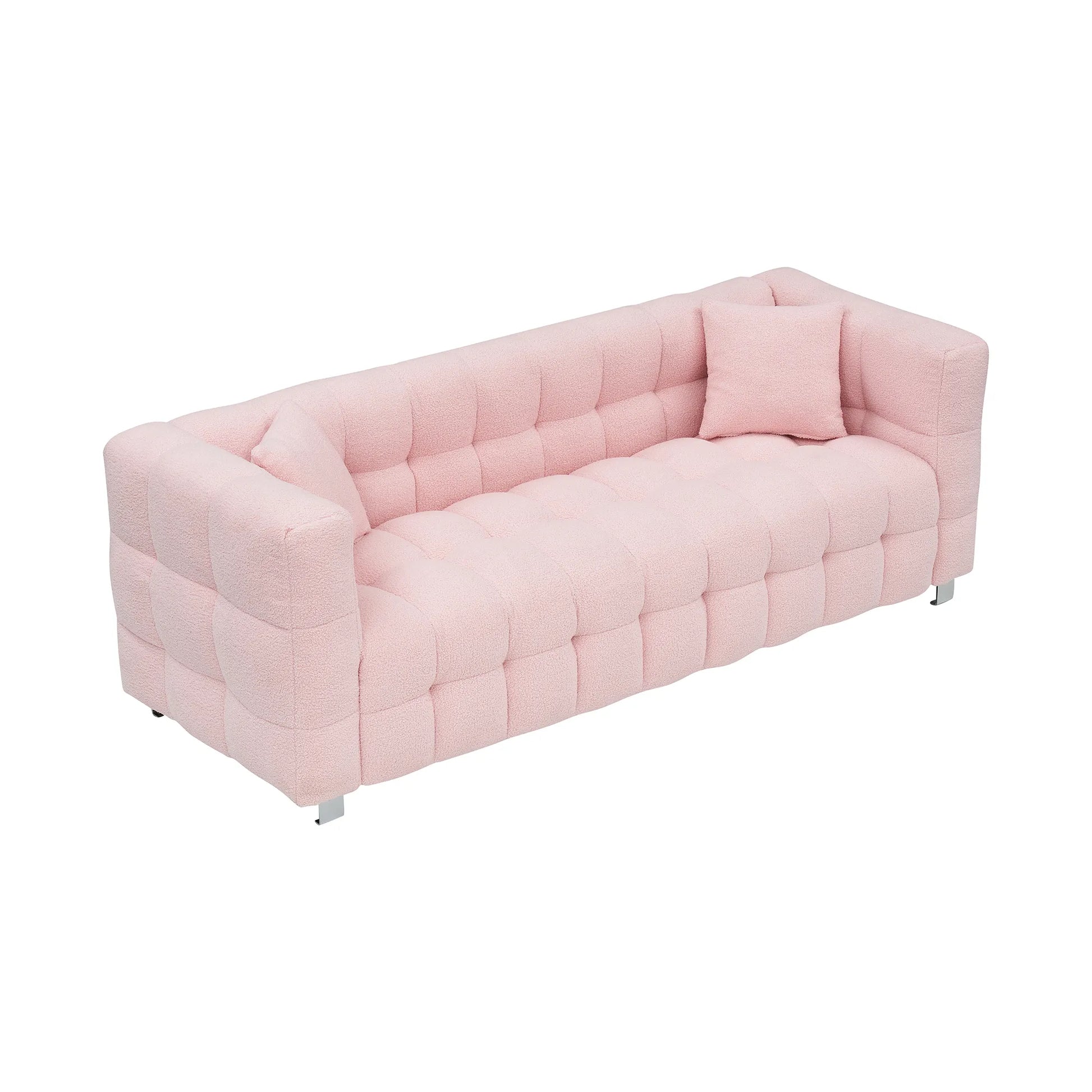 80" 3-Seater Upholstery Fleece Cloud Sofa
