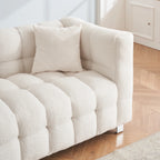 80" 3-Seater Upholstery Fleece Cloud Sofa