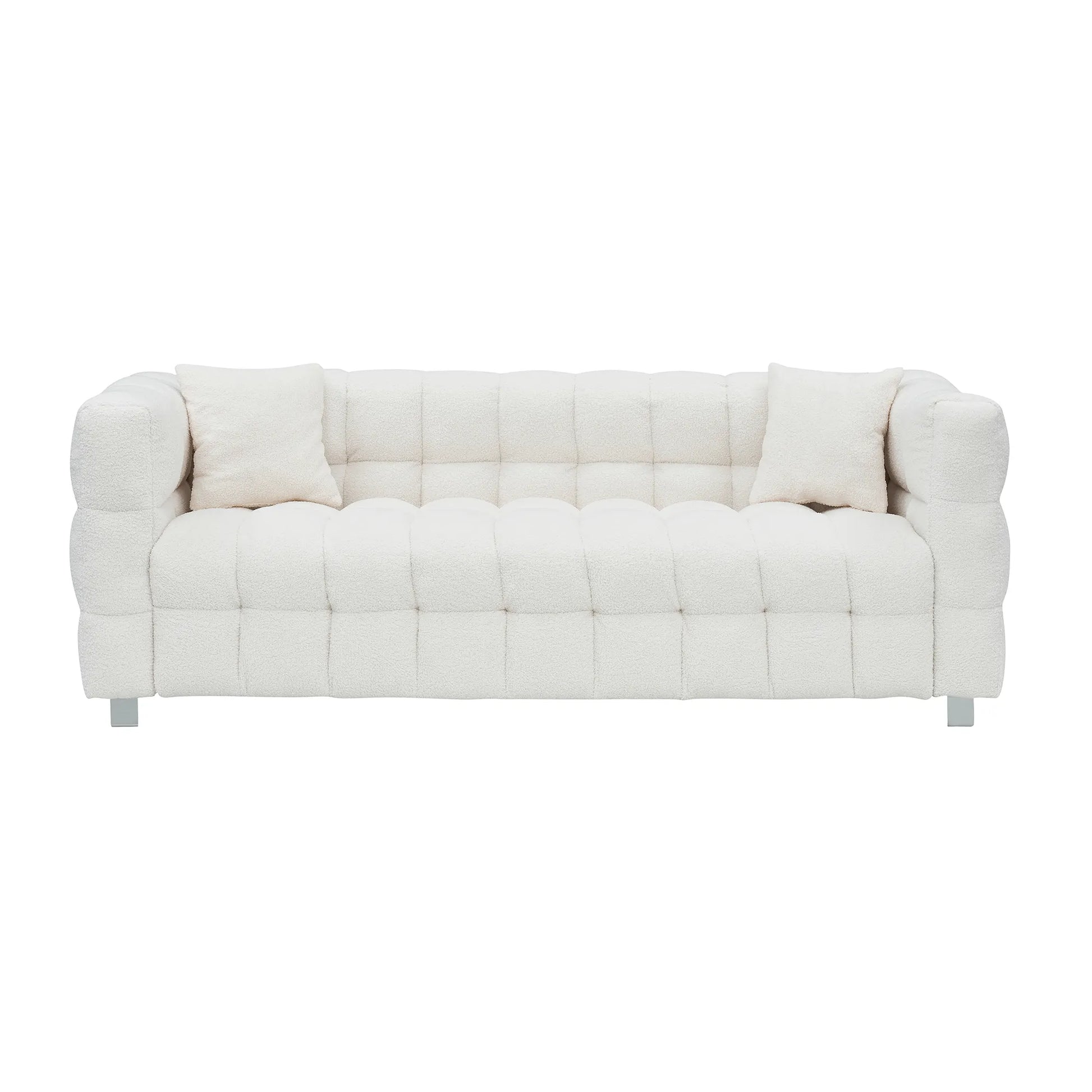 80" 3-Seater Upholstery Fleece Cloud Sofa