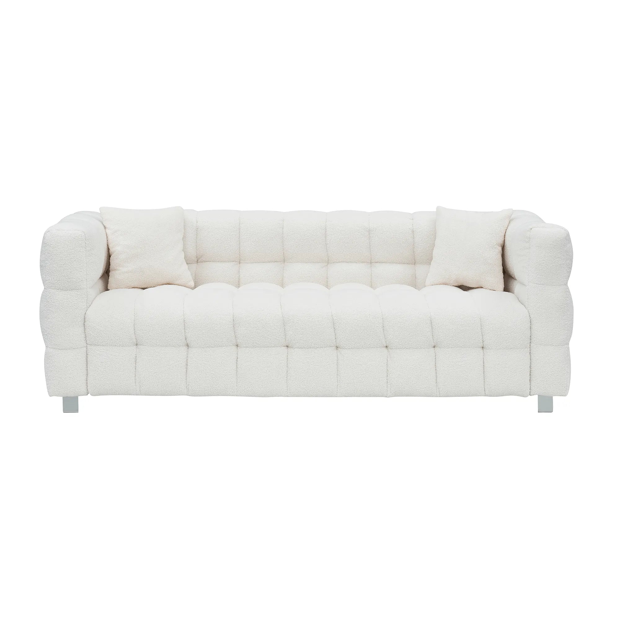 80" 3-Seater Upholstery Fleece Cloud Sofa