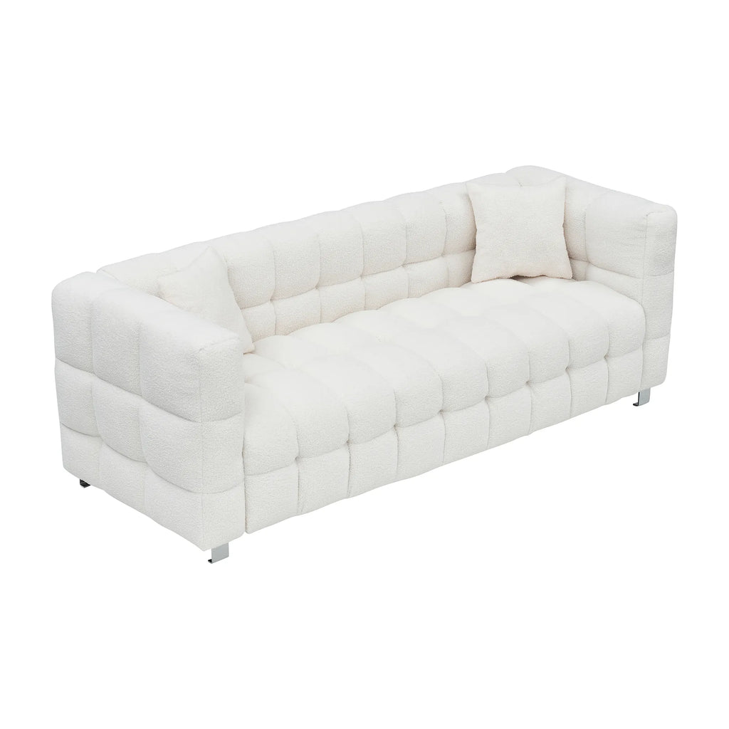 80" 3-Seater Upholstery Fleece Cloud Sofa
