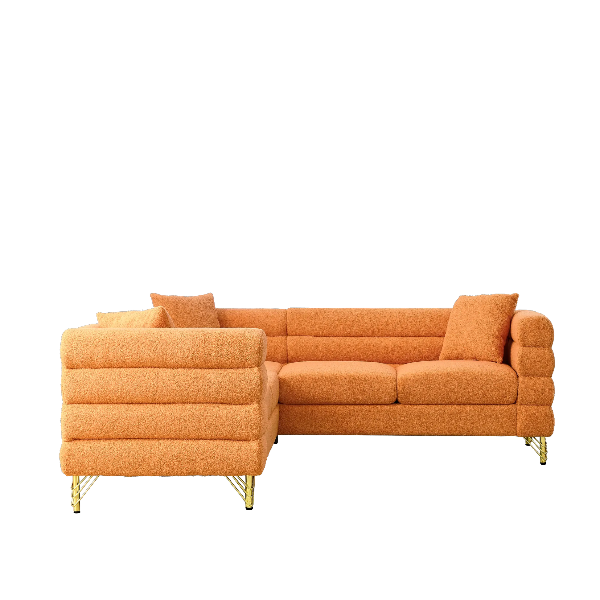 81.5" 5-Seater Teddy L-Shaped Corner Sectional Sofa