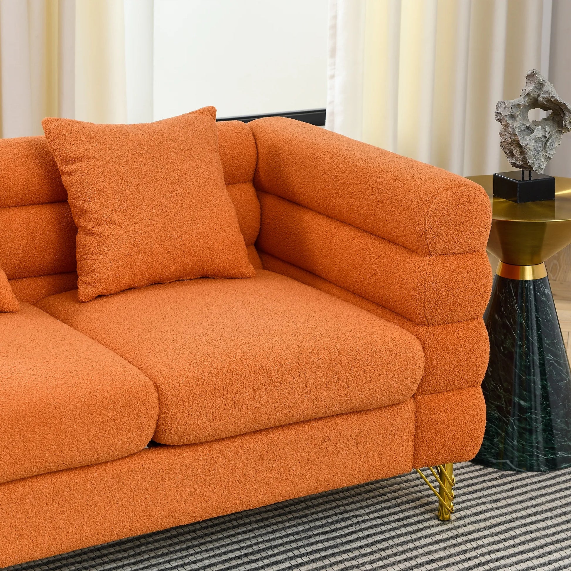 81.5" 5-Seater Teddy L-Shaped Corner Sectional Sofa