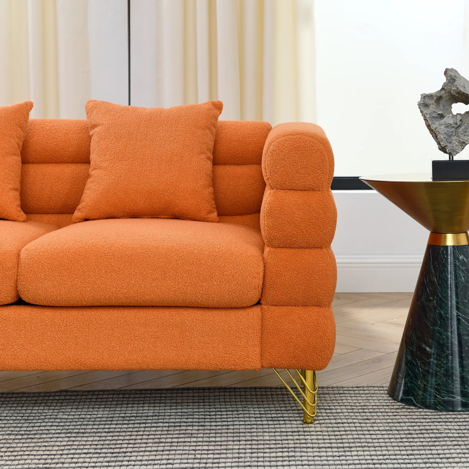 81.5" 5-Seater Teddy L-Shaped Corner Sectional Sofa