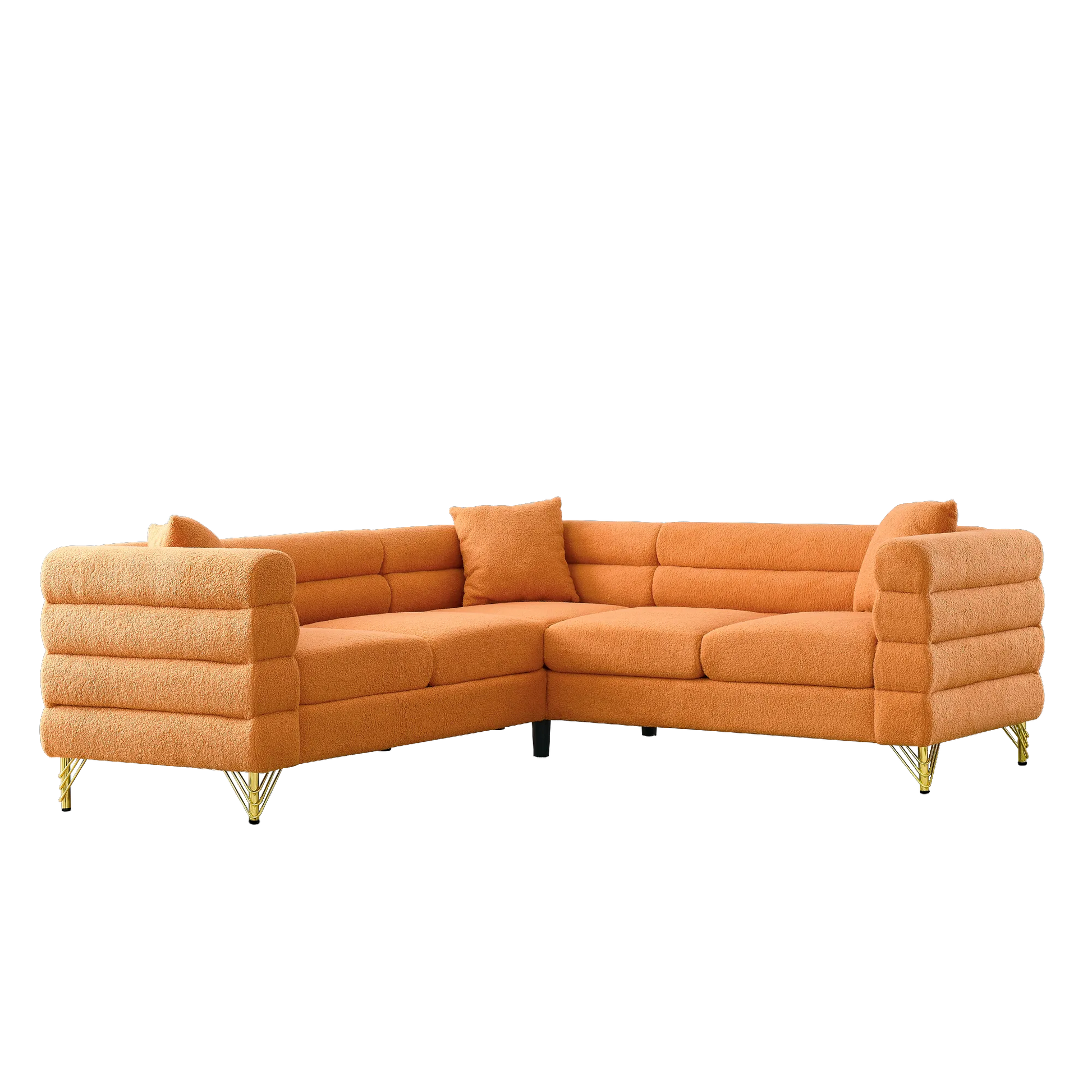 81.5" 5-Seater Teddy L-Shaped Corner Sectional Sofa