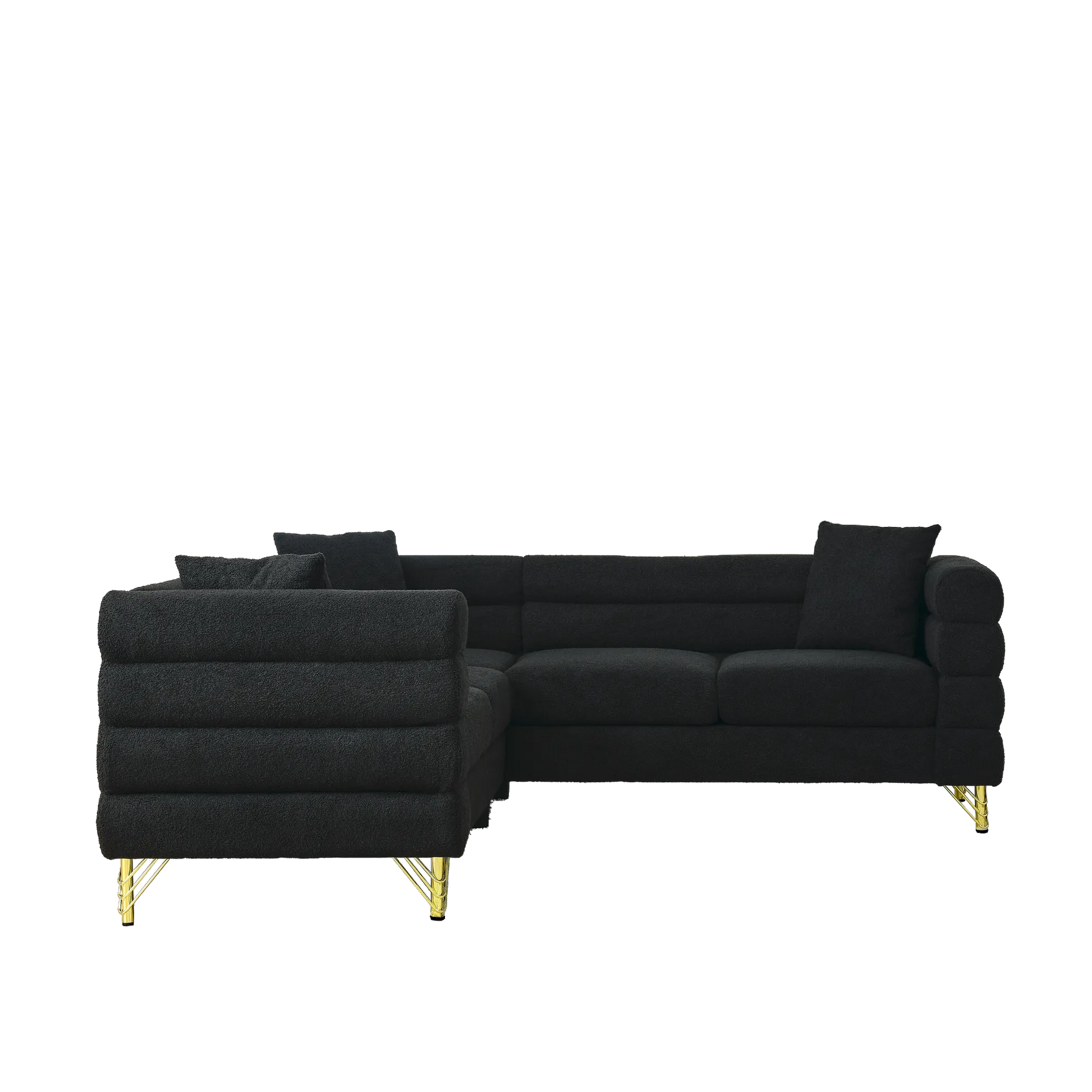 81.5" 5-Seater Teddy L-Shaped Corner Sectional Sofa
