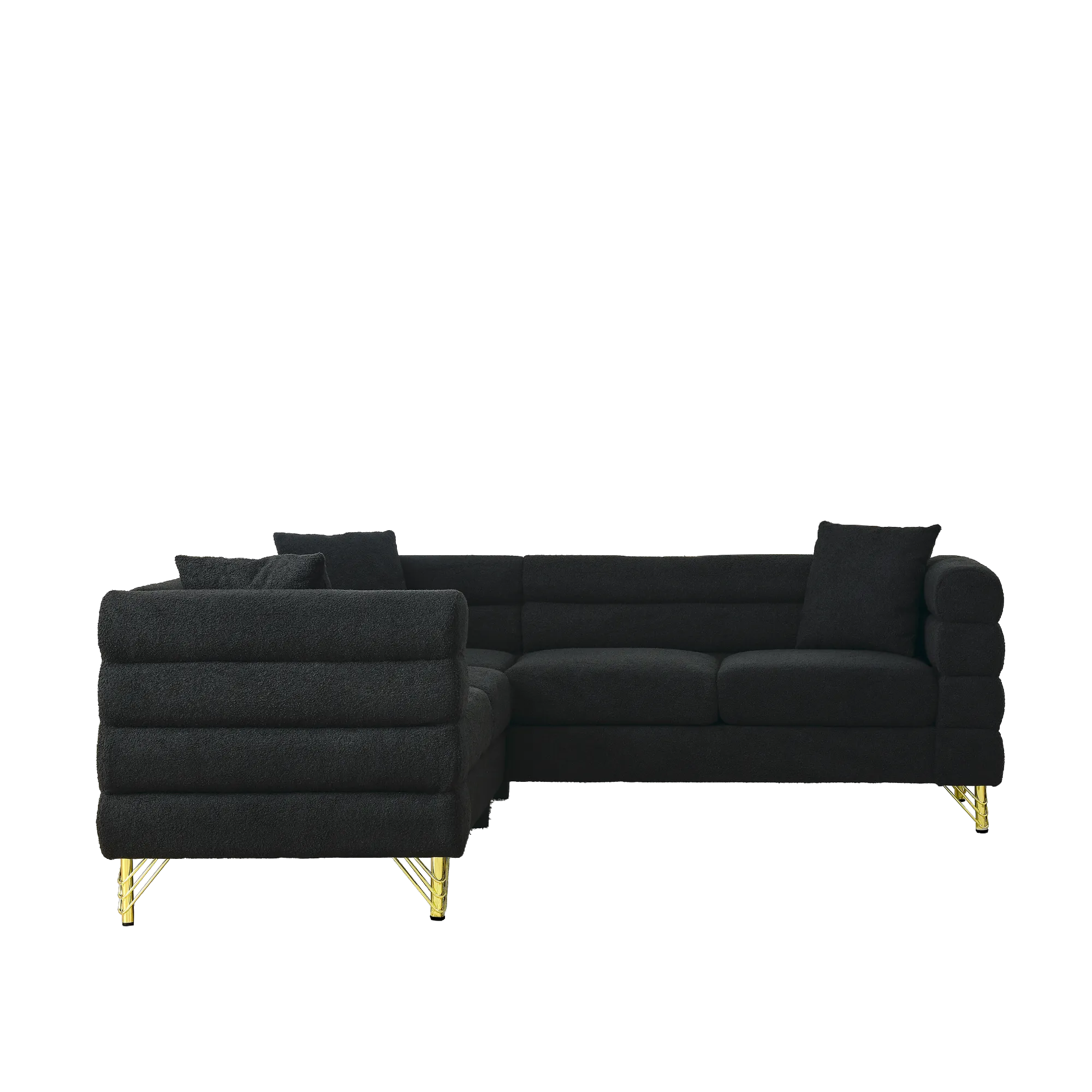 81.5" 5-Seater Teddy L-Shaped Corner Sectional Sofa