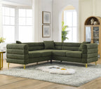 81.5" 5-Seater Teddy L-Shaped Corner Sectional Sofa
