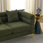 81.5" 5-Seater Teddy L-Shaped Corner Sectional Sofa