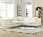 81.5" 5-Seater Teddy L-Shaped Corner Sectional Sofa