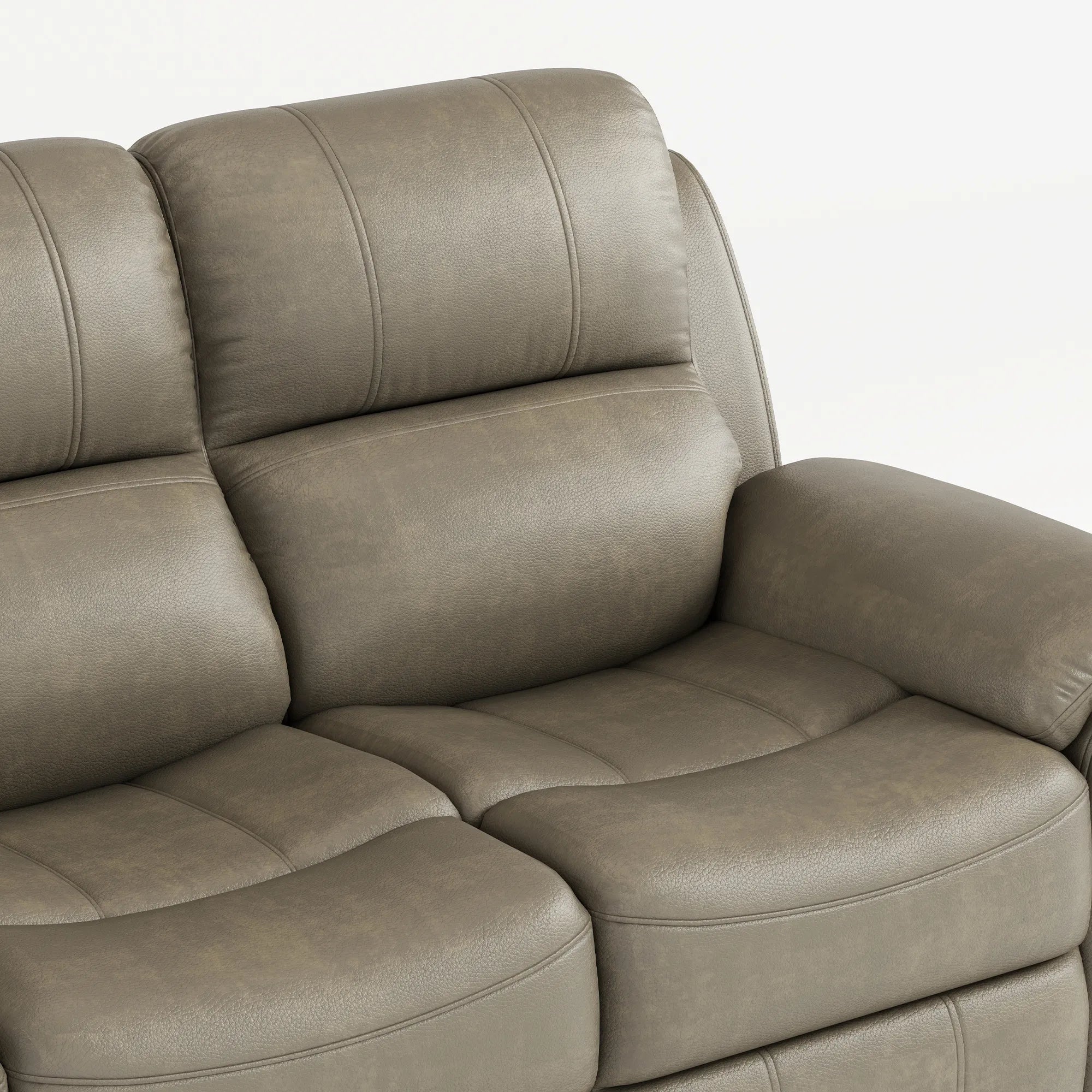 83“ Fabric Power Recliner Sofa with Wireless Charger and Cupholder