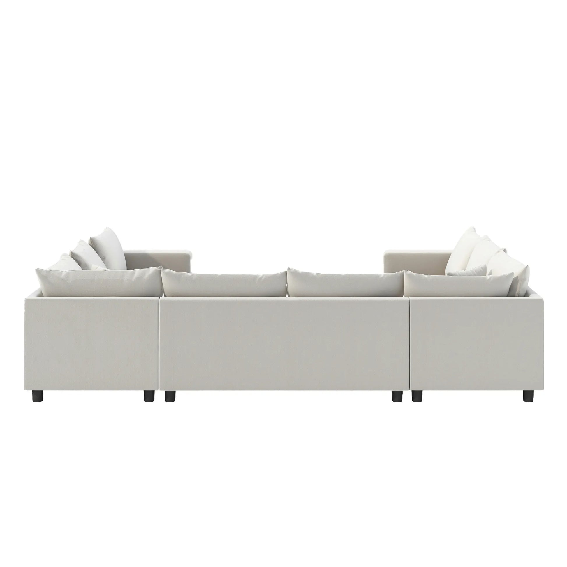 8 Seater U Shaped Minimalist Modular Sectional Sofa
