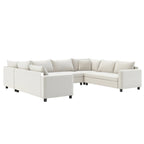 8 Seater U Shaped Minimalist Modular Sectional Sofa