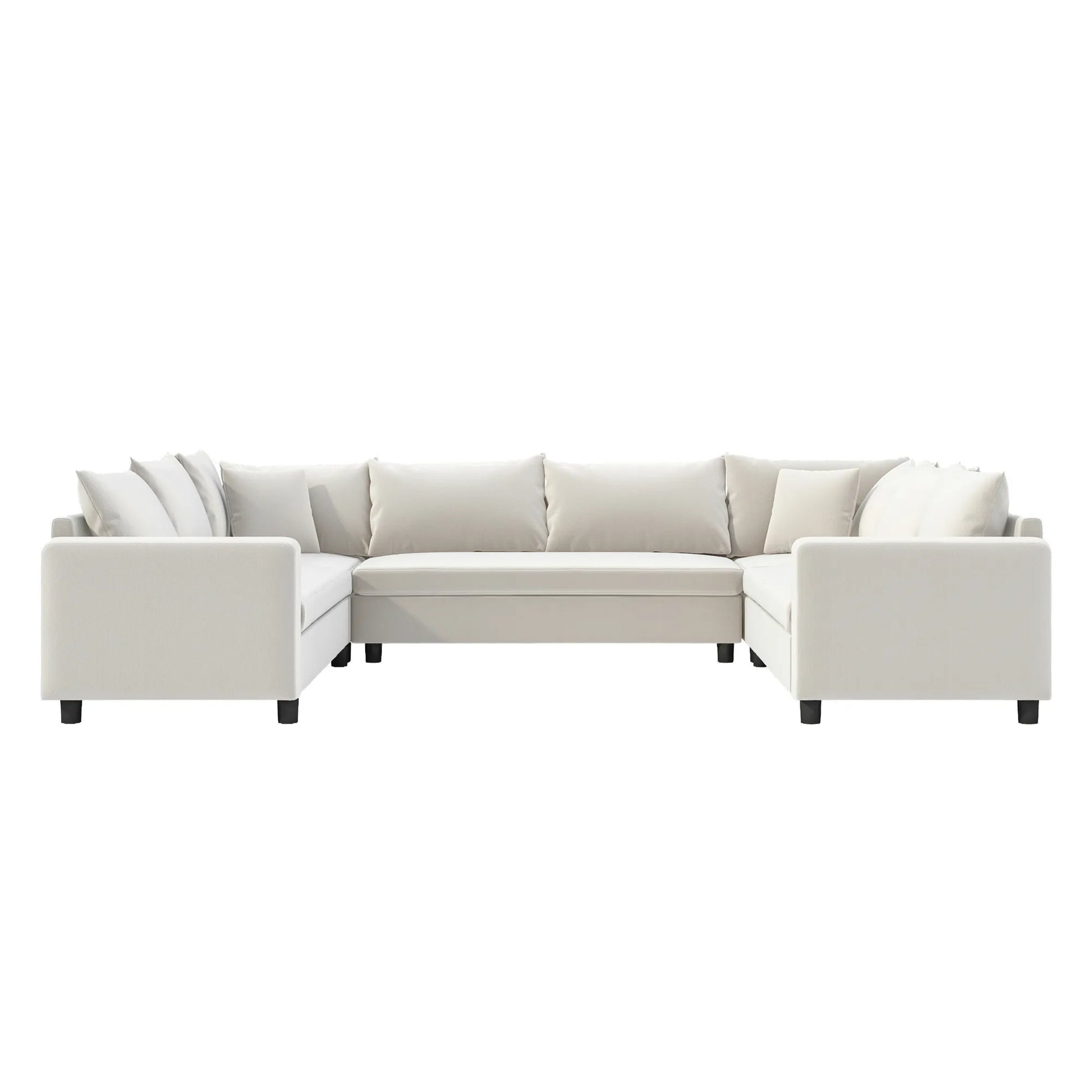 8 Seater U Shaped Minimalist Modular Sectional Sofa