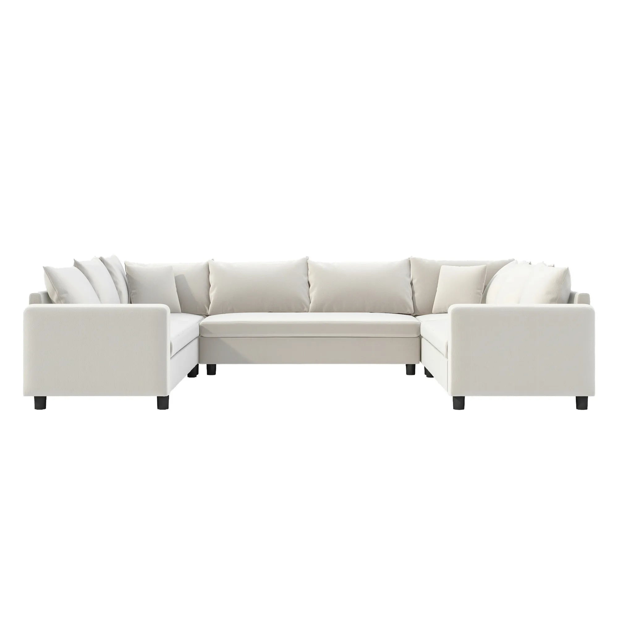 8 Seater U Shaped Minimalist Modular Sectional Sofa