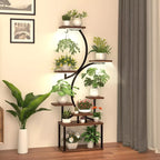 8 Tier Indoor Plant Stand Display Shelf With Light