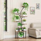 8 Tier Indoor Plant Stand Display Shelf With Light