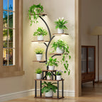 8 Tier Indoor Plant Stand Display Shelf With Light