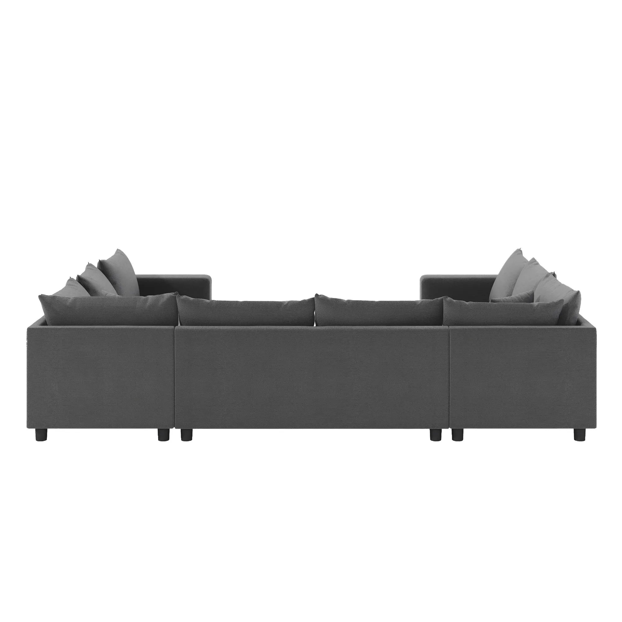 8 Seater U Shaped Minimalist Modular Sectional Sofa
