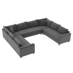 8 Seater U Shaped Minimalist Modular Sectional Sofa