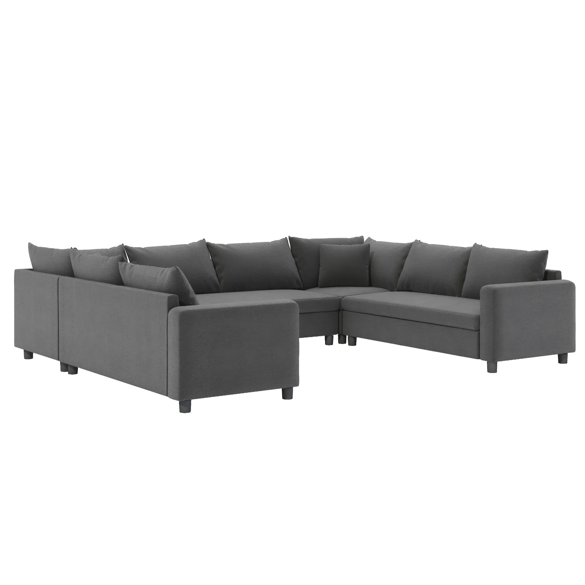 8 Seater U Shaped Minimalist Modular Sectional Sofa