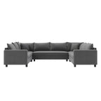 8 Seater U Shaped Minimalist Modular Sectional Sofa