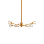 9-Light Modern Iron Crystal Chandelier