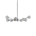 9-Light Modern Iron Crystal Chandelier