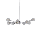 9-Light Modern Iron Crystal Chandelier