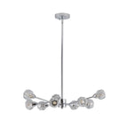 9-Light Modern Iron Crystal Chandelier