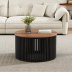 Acacia Solid Wood Round Coffee Table