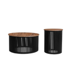 Acacia Solid Wood Round Coffee Table