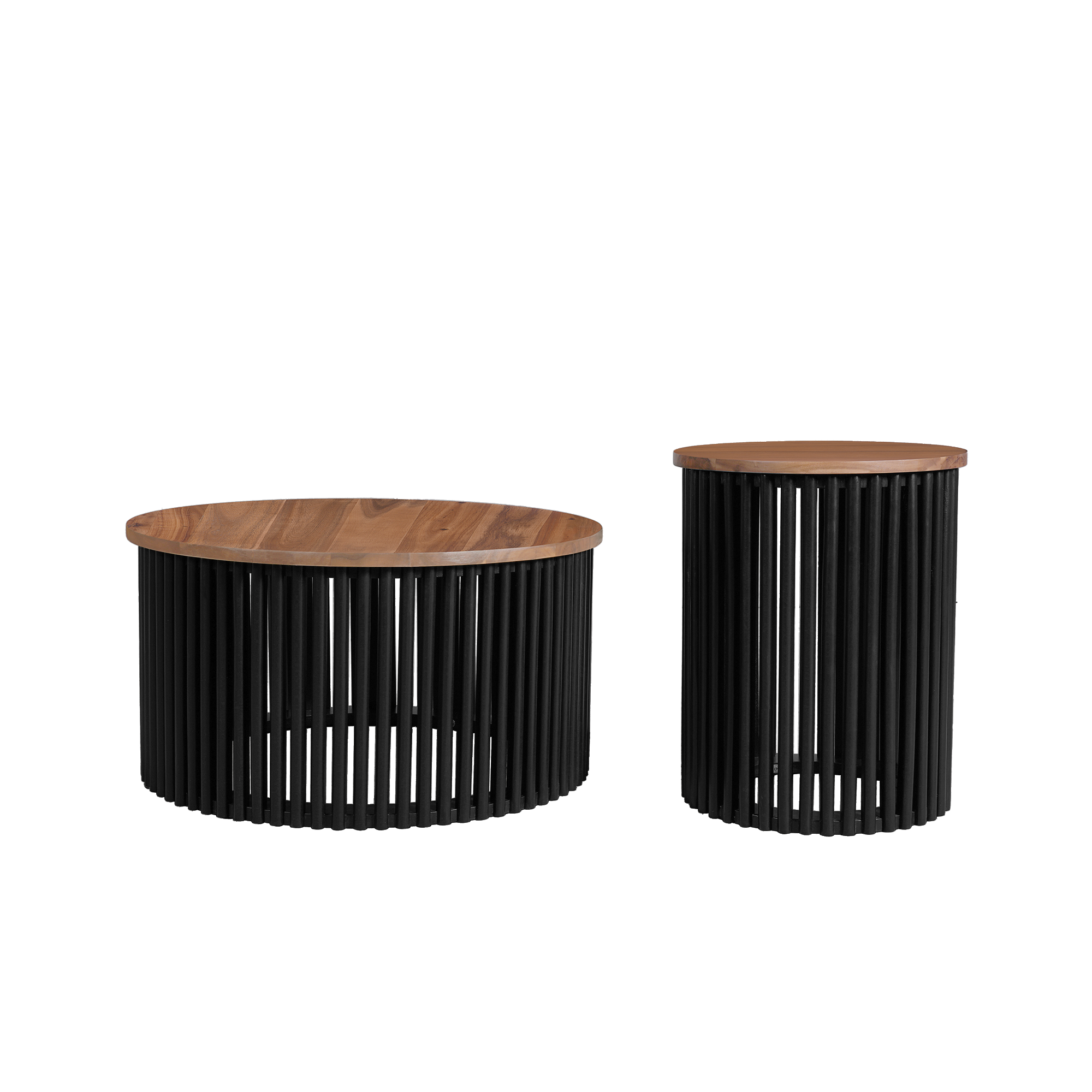 Acacia Solid Wood Round Coffee Table