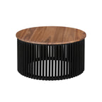 Acacia Solid Wood Round Coffee Table