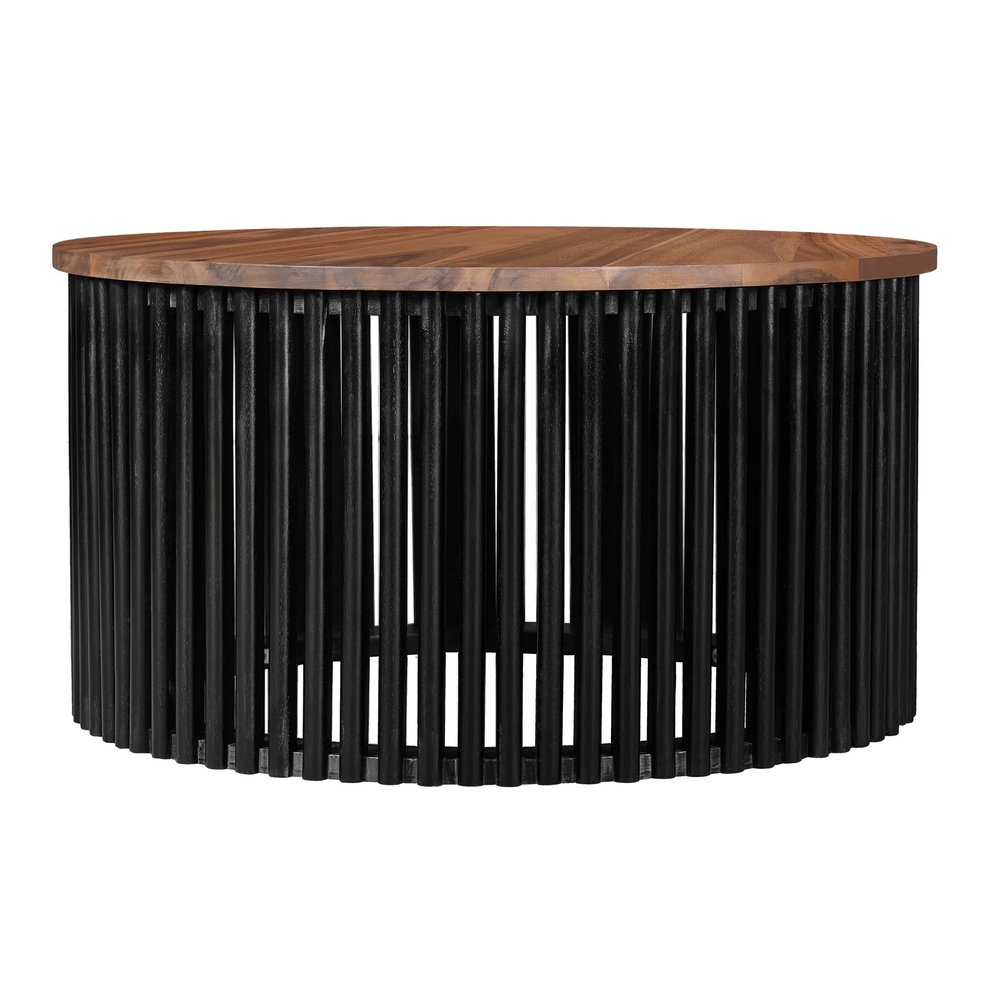 Acacia Solid Wood Round Coffee Table