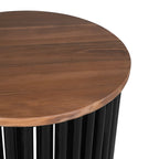 Acacia Solid Wood Round End Table