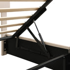 Adele – Upholstered Platform Bed with Hydraulic Storage