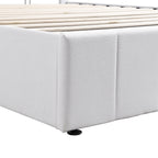 Adele – Upholstered Platform Bed with Hydraulic Storage