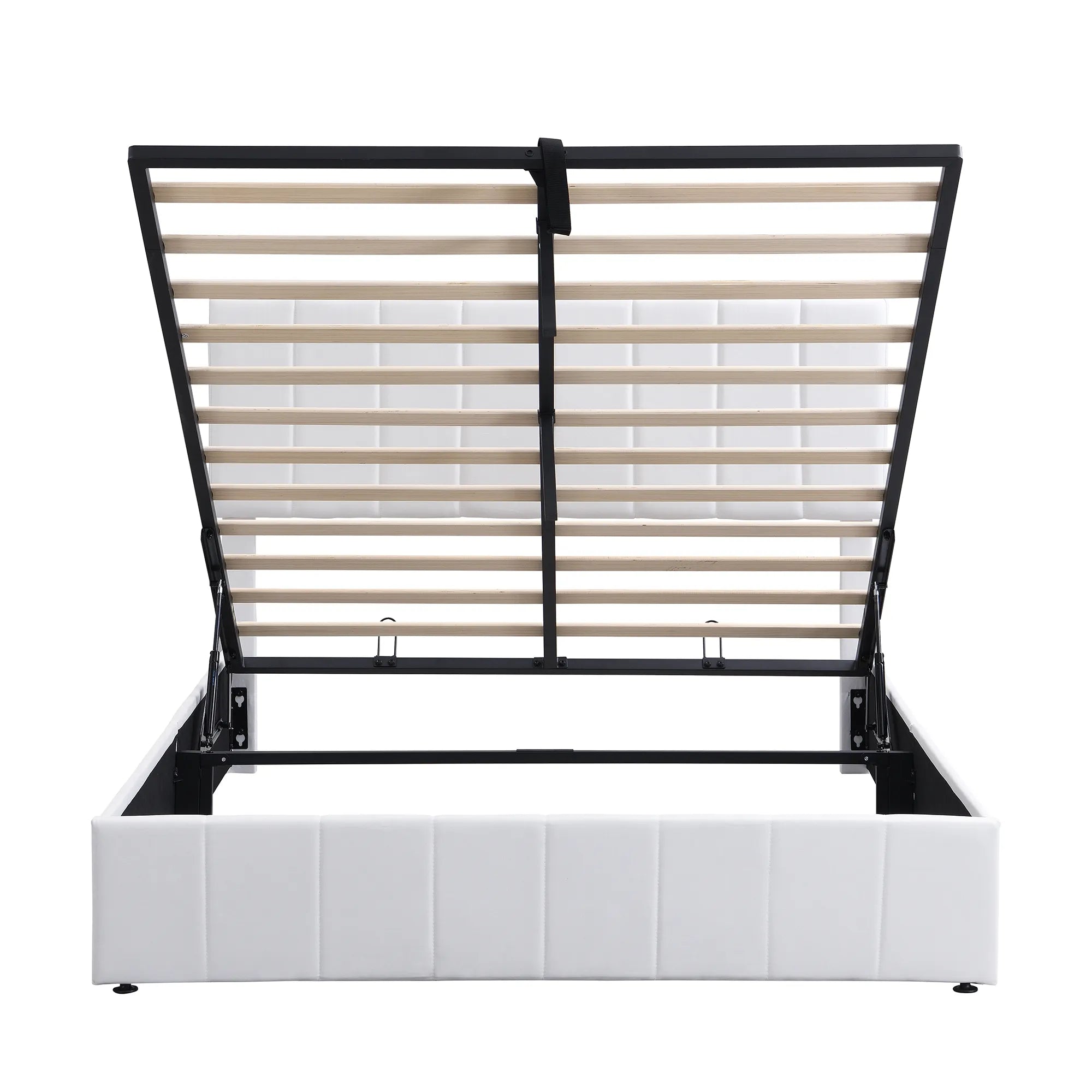 Adele – Upholstered Platform Bed with Hydraulic Storage