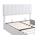 Adele – Upholstered Platform Bed with Hydraulic Storage