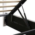 Adele – Upholstered Platform Bed with Hydraulic Storage