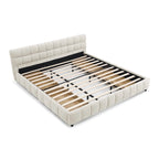 Aldora - Upholstered Bed Frame with Storage Drawer & Headboard