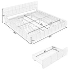 Aldora - Upholstered Bed Frame with Storage Drawer & Headboard