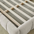 Aldora - Upholstered Grounded Bed Frame With Headboard