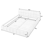 Aldora - Upholstered Grounded Bed Frame With Headboard