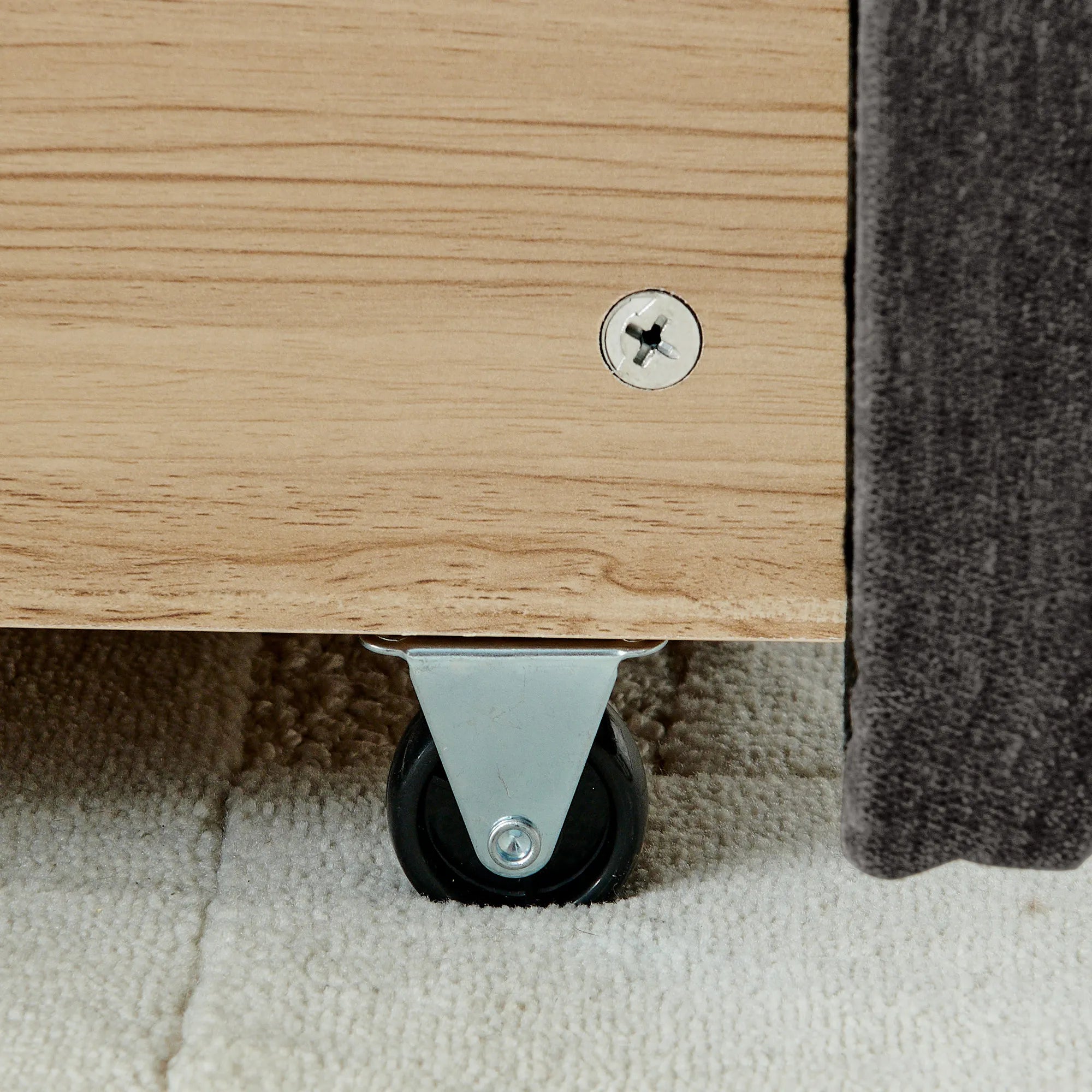 Aldora - Upholstered Bed Frame with Storage Drawer & Headboard